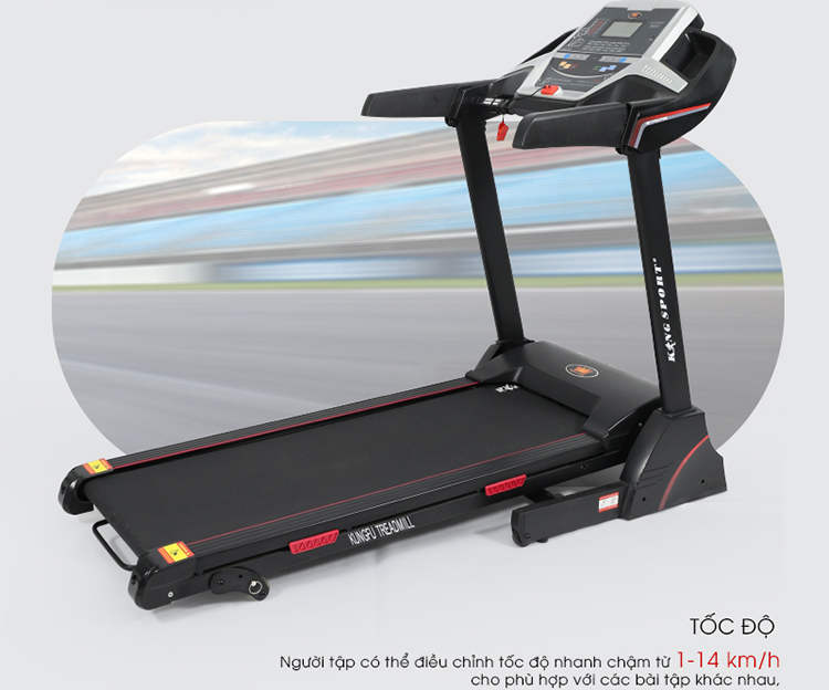 Máy Chạy Bộ Kingsport Kungfu Đơn Năng (Trắng)