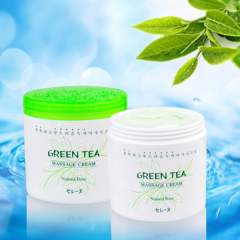Kem Massage Trà Xanh MIRA Green Tea Massage Cream Hàn Quốc A523 (450ml)