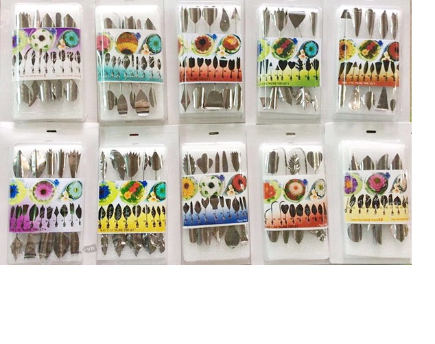 Bộ Dụng Cụ Làm Thạch Rau Câu 3D 10 Kim Sen Vàng