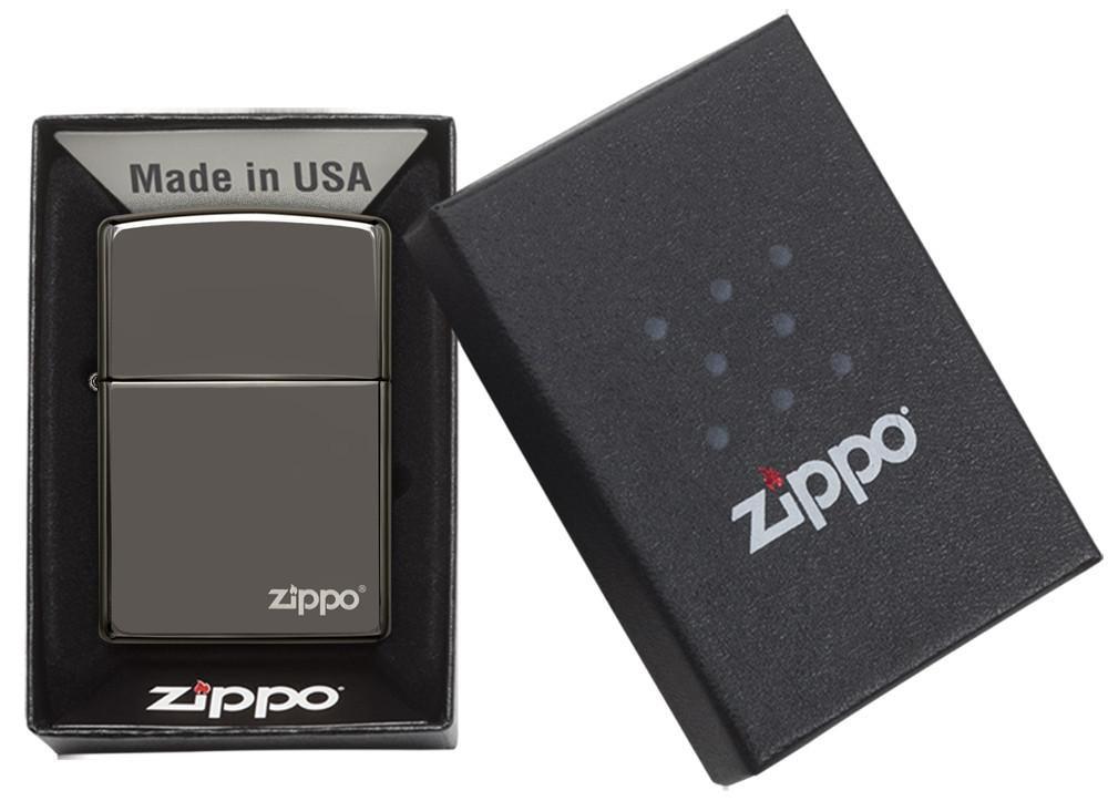 Zippo-Black-Ice-Dark Chrome-with-Zippo-Logo-150ZL-4