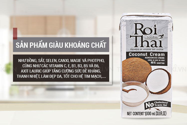 Nước Cốt Dừa Đậm Đặc Roi Thai (1Lít)