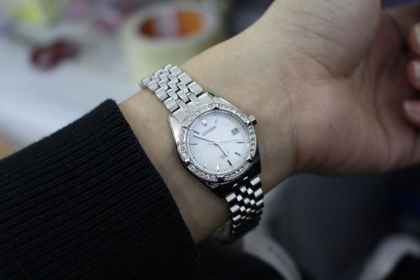 Đồng Hồ Nữ Dây Kim Loại Citizen EU6060-55D - Xà Cừ