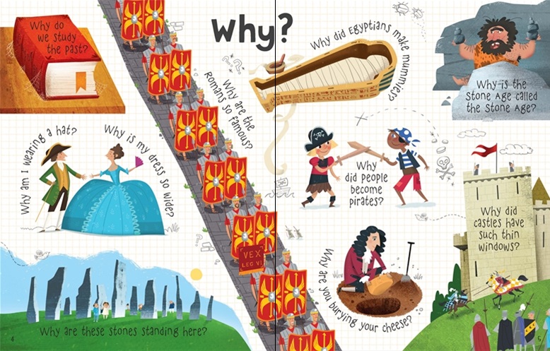Usborne lift-the-flap questions and answers about long ago