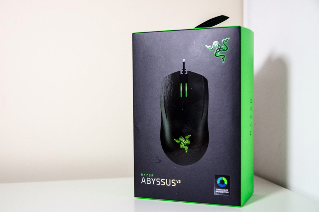 Chuột Chơi Game Có Dây Razer Abyssus V2 Essential Ambidextrous RZ01-01900100-R3A1 5000 DPI 4 Phím - Hàng Chính Hãng