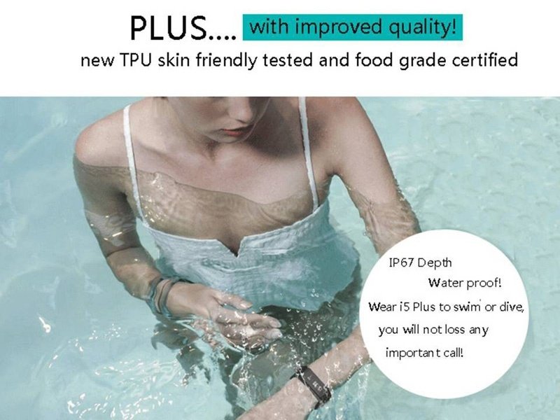 Vòng Đeo Tay Thông Minh Theo Dõi Sức Khỏe IWOWN I5 Plus (Đen) - Hàng Chính Hãng