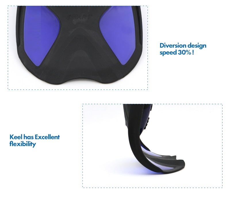 Chân nhái lặn biển AF-680, chân vịt lặn biển, chất liệu silicone ôm chân thoải mái vận động - POKI