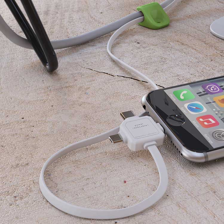 Cáp USB Type-C 3 In 1 Allocacoc - Hàng Nhập Khẩu