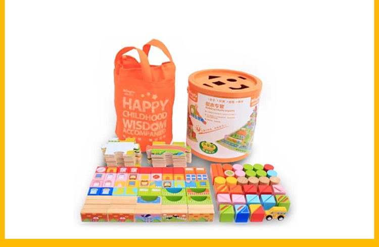 Bộ khối xếp hình gỗ Ming Ta