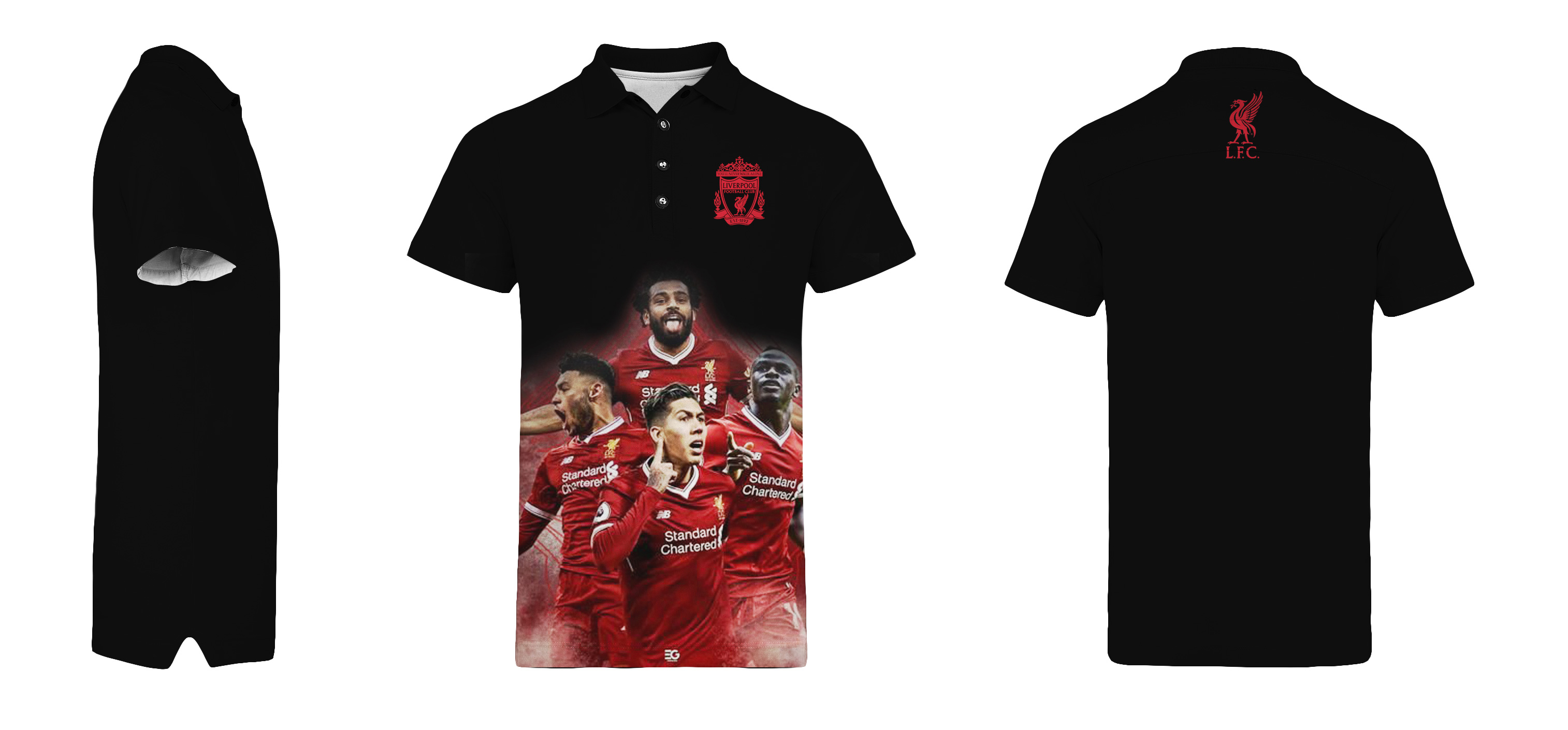 Áo Thun Polo 3D Liverpool MẪU MỚI