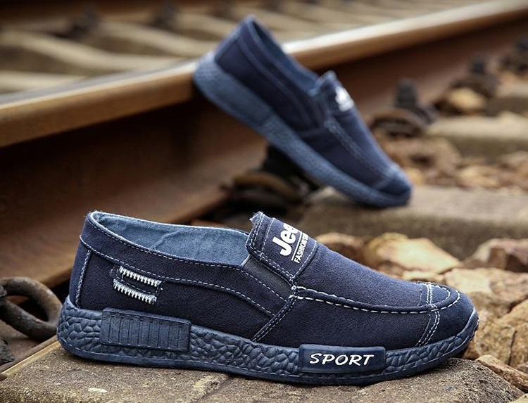 Giày Lười Vải Nam Demin 