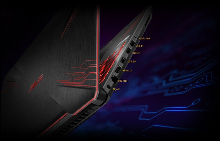 Laptop Asus TUF Gaming FX504GD-E4177T Core i5-8300H/Win10 (15.6 inch) - Đen - Hàng Chính Hãng
