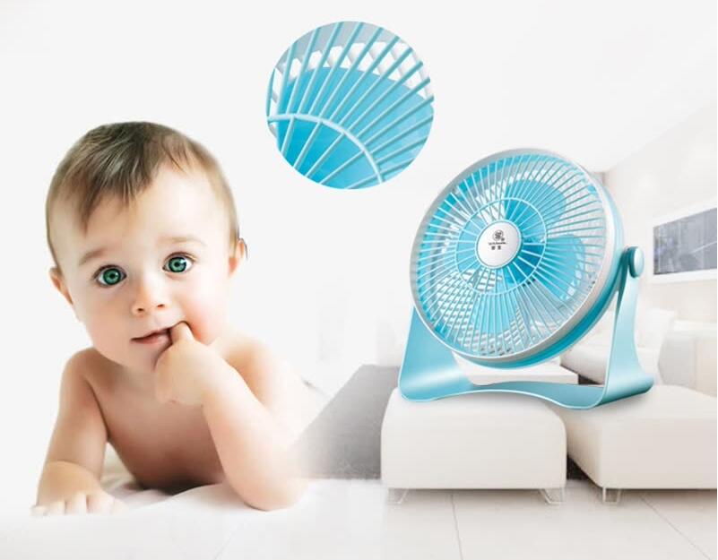 Wahson fan / USB fan / USB mini mute learning office desk WZ-USB6A blue and white