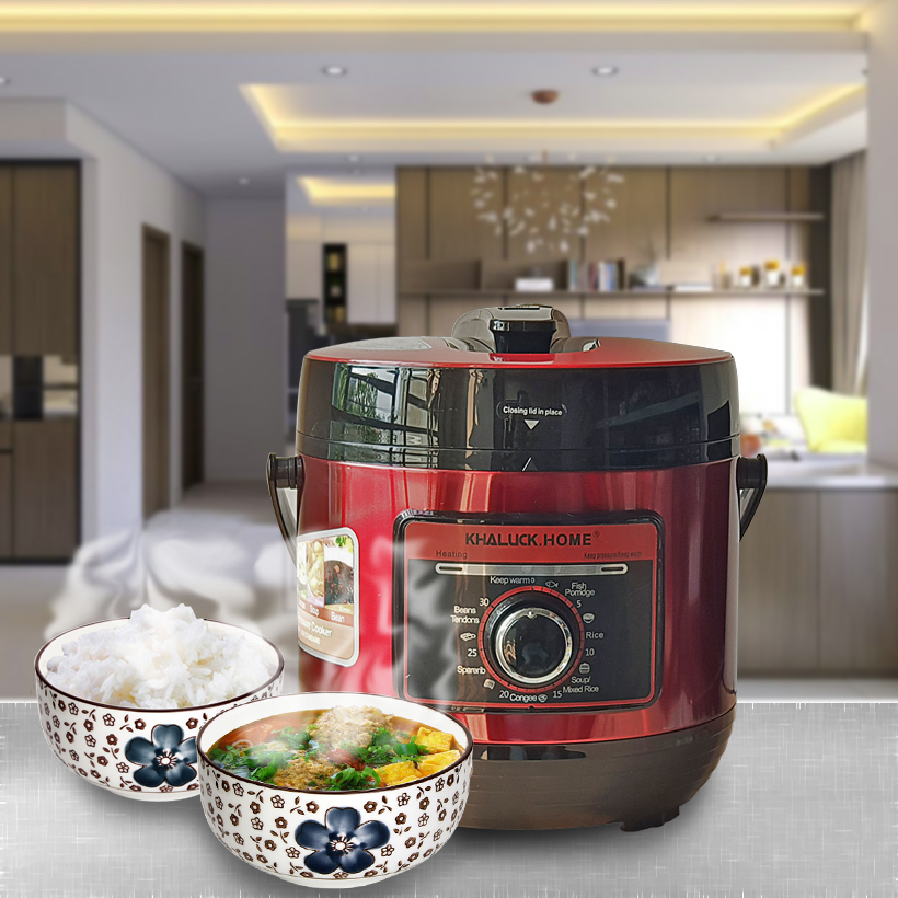 Nồi áp suất đa năng inox 304 dung tích 6 lit Khaluck.Home KL-708