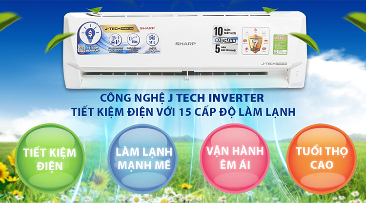 Máy Lạnh Inverter Sharp AH-X18VEW (2.0HP)