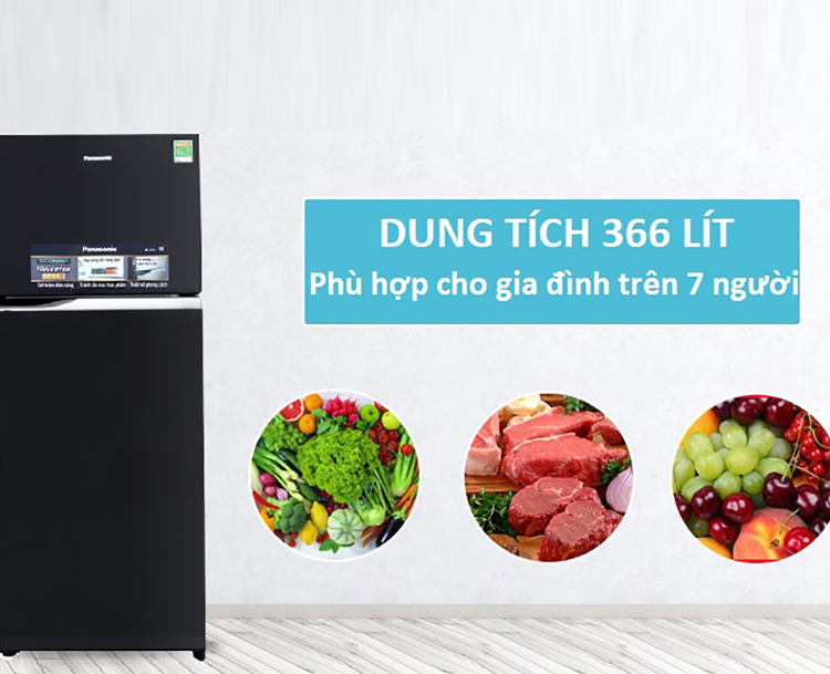 Tủ Lạnh Inverter Panasonic NR-BL359PKVN (326L)