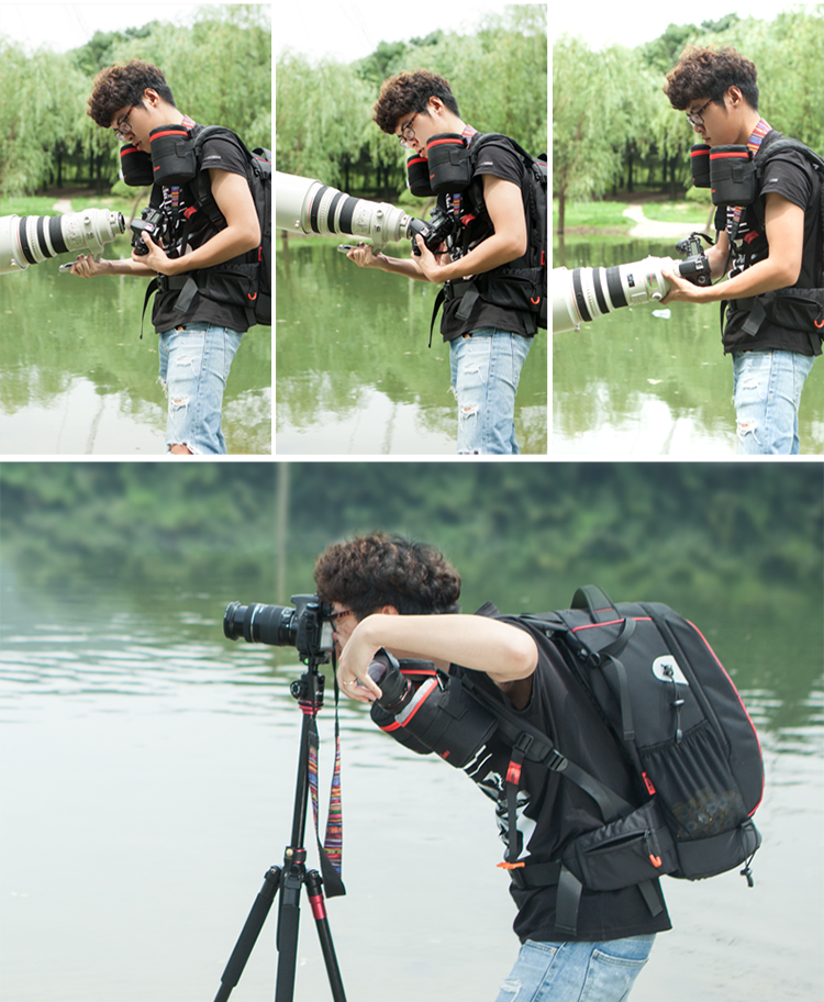 Túi Đựng Ống Kính Máy Ảnh Rimma (EIRMAI) AC06 Đa Chức Năng, Có Đai Đeo  Chuyên Dụng