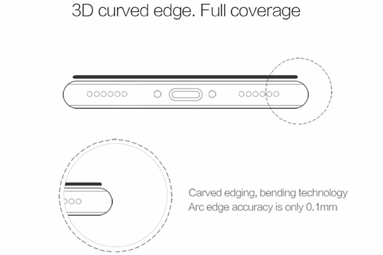 Kính Cường Lực Nillkin CP+ 3D Max iPhone X - Hàng Chính Hãng