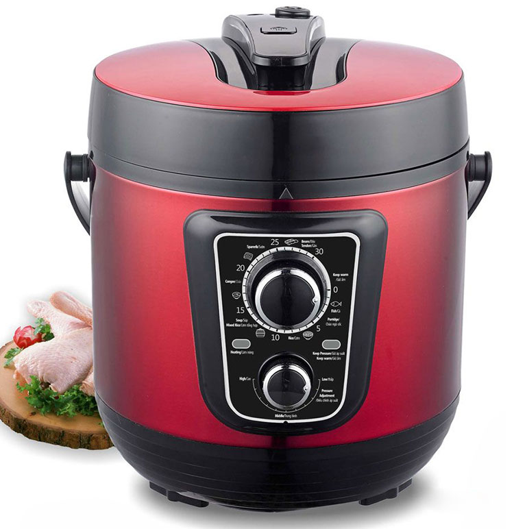 Nồi Áp Suất Điện Đa Năng Sunhouse SHD1669 (6L) - Đỏ