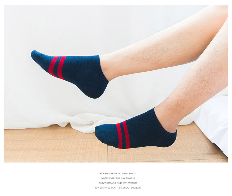 【Jingdong Supermarket】 Antarctic (Nanjiren) Men's Socks Male Socks Two-bar Boat Socks Men's Breathable Sports Socks