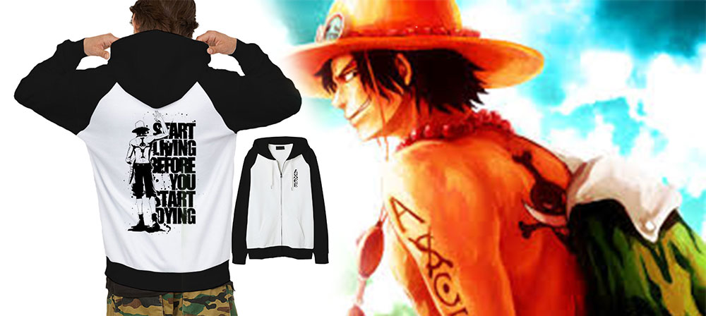Áo Khoác Ace Start Living One Piece Anime