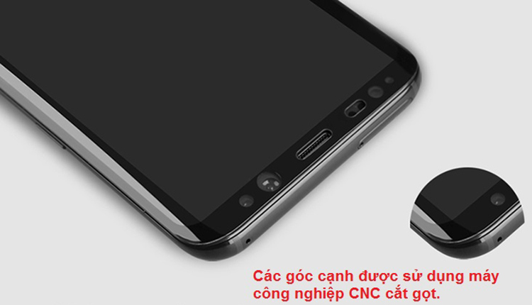 Kính Cường Lực Phủ Màu Dành Cho Samsung Galaxy S8 Plus - Hàng Nhập Khẩu