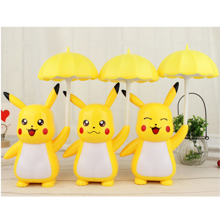 Đèn LED Pikachu Cầm Dù - 3 Kiểu Đèn