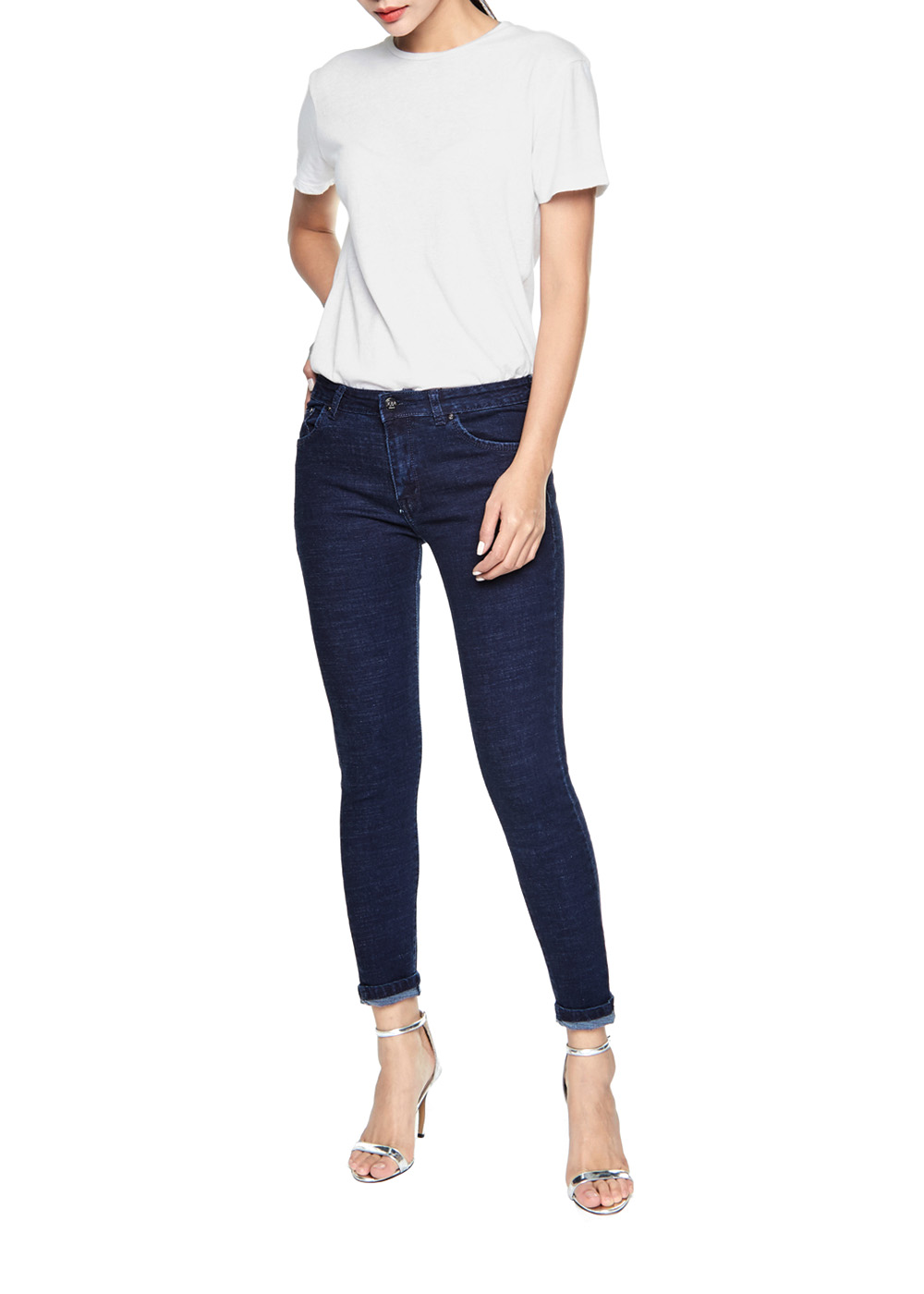 Quần Jean Nữ Skinny Dáng Ôm Màu Xanh Đen Cao Cấp Lưng Cao - AAA JEANS