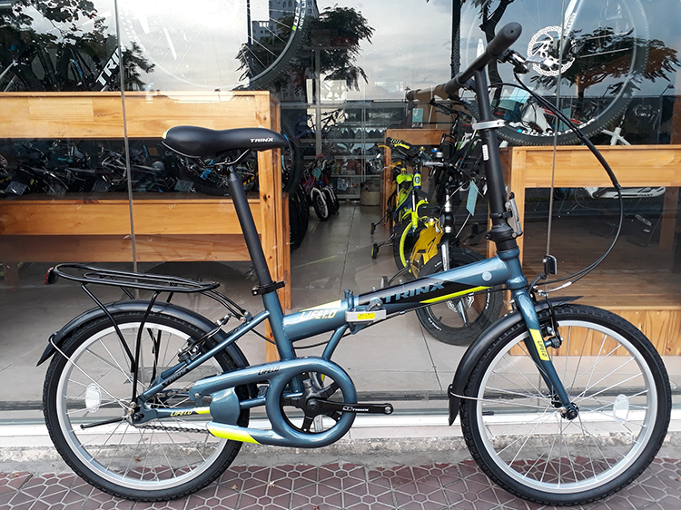 Xe Đạp Gấp LIFE 1.0 2018 (Xám Đen Phối Vàng)