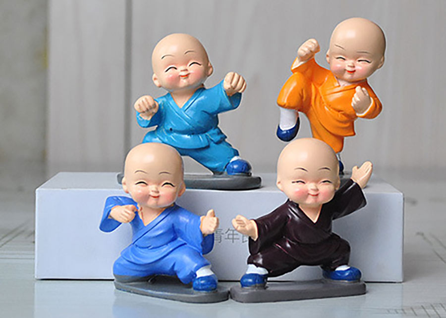 Bộ 4 tượng tứ không múa võ ZOBEE