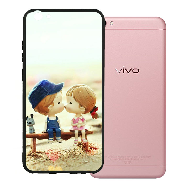 Ốp lưng viền TPU cao cấp cho Vivo V5 - Kiss Love 03