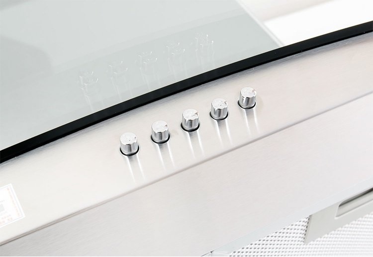 Máy Hút Mùi Bếp Kính Cong 7 Tấc TAKA HT170E + Kèm 2M Ống Mềm