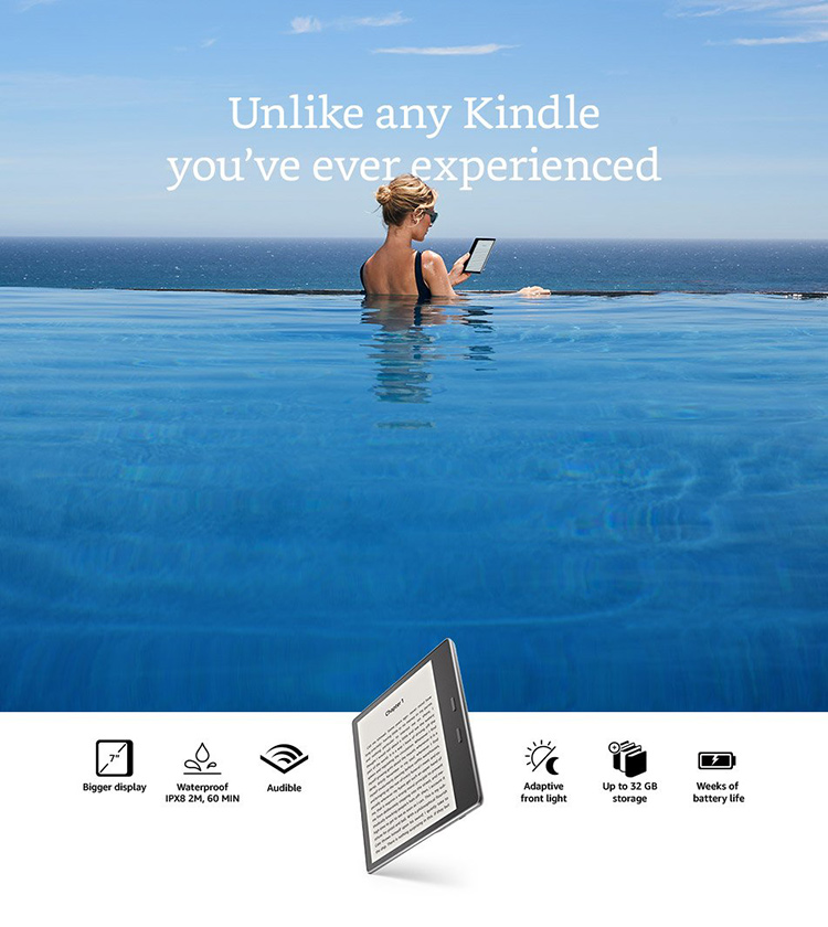 Máy Đọc Sách Điện Tử 8G 7inch Amazon Kindle Oasis