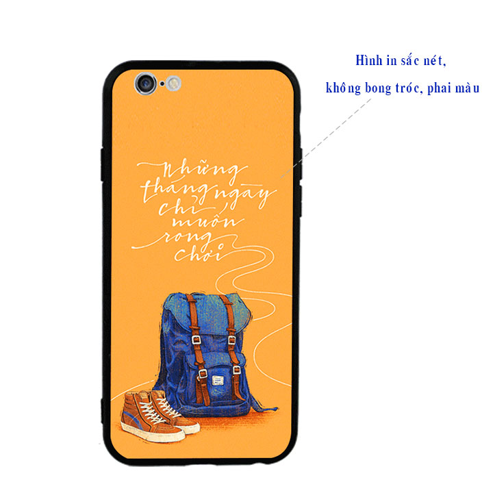 Ốp lưng viền TPU cao cấp cho Iphone 6 Plus - Tháng Ngày Rong Chơi