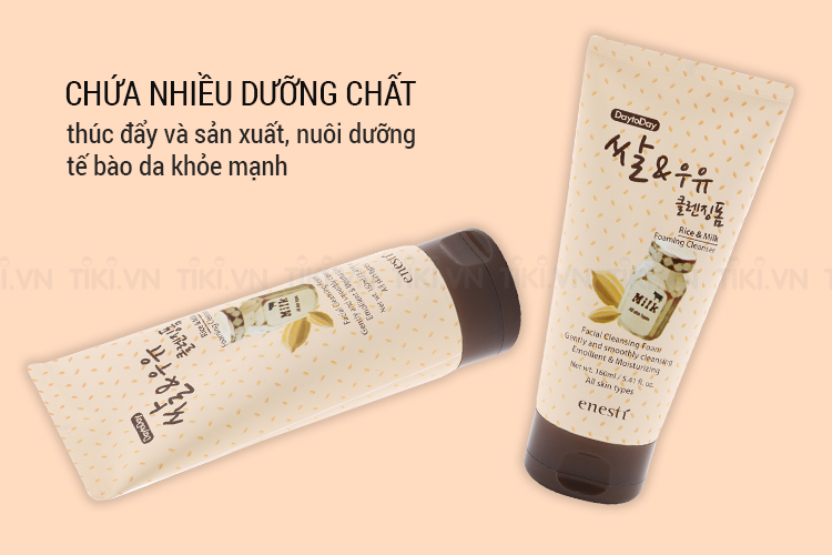 Sữa Rửa Mặt Daytoday Enesti Gạo Và Sữa Tươi (160ml)