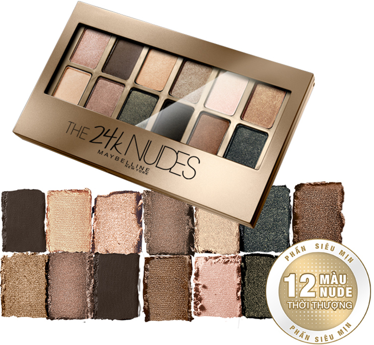 Bảng Màu Mắt The 24K Nudes Maybelline (9g)