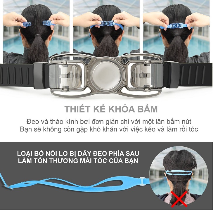 Kính bơi tráng GƯƠNG chống lóa 236, chống UV thời trang cao cấp - POKI