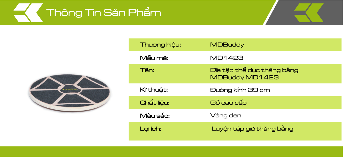 Đĩa tập thể dục thăng bằng MDBuddy MD1423