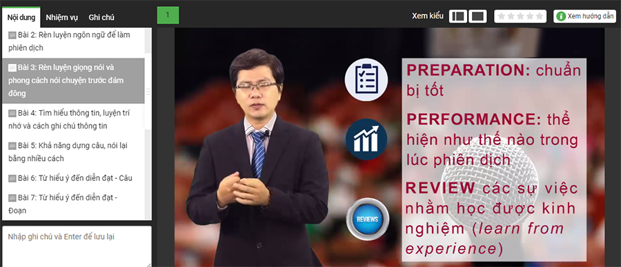 Khóa Học Phiên Dịch Cho Sự Kiện Thành Công KYNA SK22