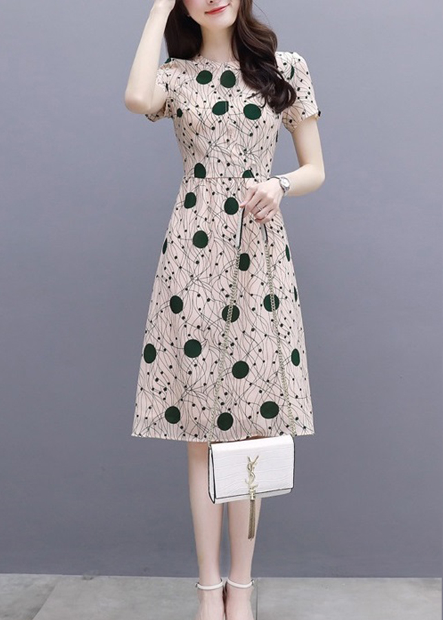 Đầm nữ họa tiết lạ xinh xắn da61