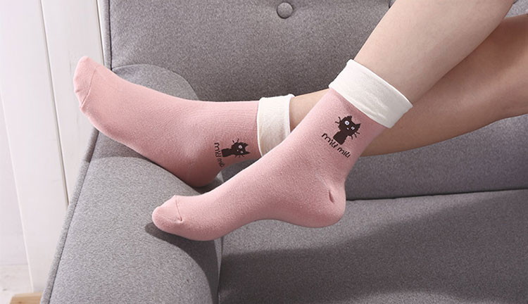 Beijirog Women's Cartoon Socks 5 pairs