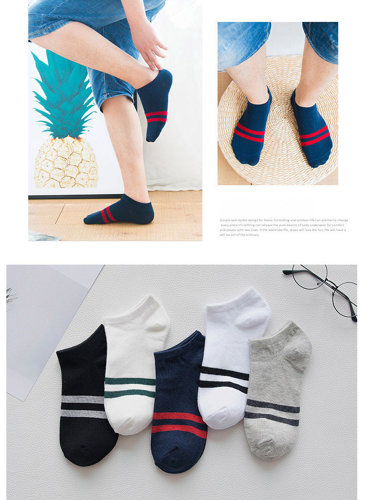 【Jingdong Supermarket】 Antarctic (Nanjiren) Men's Socks Male Socks Two-bar Boat Socks Men's Breathable Sports Socks