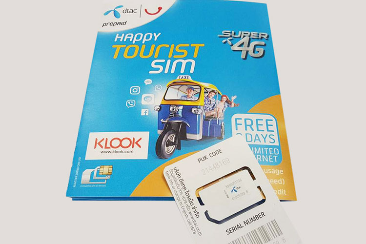 Sim 3G / 4G Thái Lan (Nhận Tại Sân Bay Ở Thái Lan)