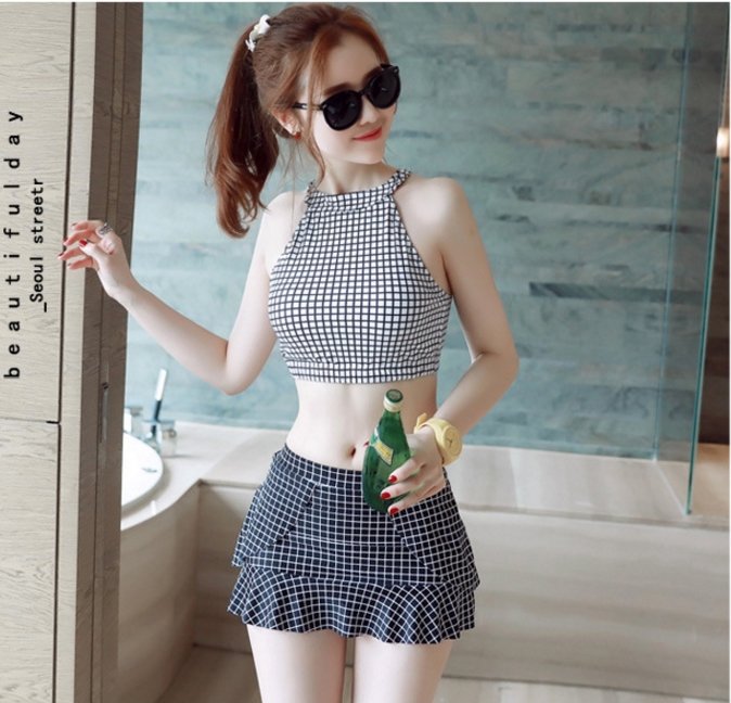 Áo Tắm 2 Mảnh Carô 3D Cực Hot AT019 MAY Fashion