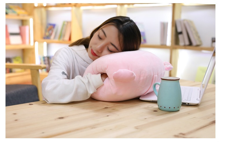 Gối mền văn phòng Heo hồng cute 3 chức năng, nỉ nhung siêu mịn, bộ chăn gối văn phòng, máy bay, đi xe, phượt, du lịch