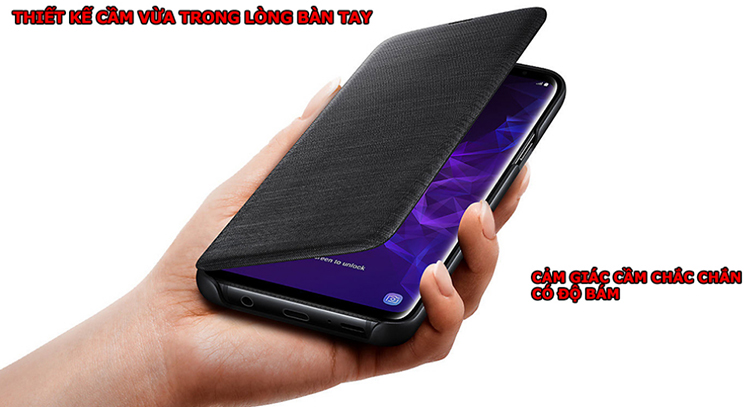 Bao Da Samsung LED View Galaxy S9 Plus  - Hàng Chính Hãng