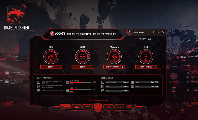 Laptop Gaming MSI GE73 8RF-428VN Raider RGB Edition Core i7-8750H/Win10 (17.3 inch) - Black - Hàng Chính Hãng
