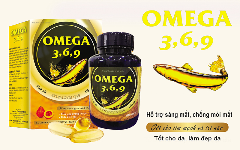 Thực phẩm chức năng Omega 3-6-9 bổ não, tăng trí nhớ, sáng mắt.