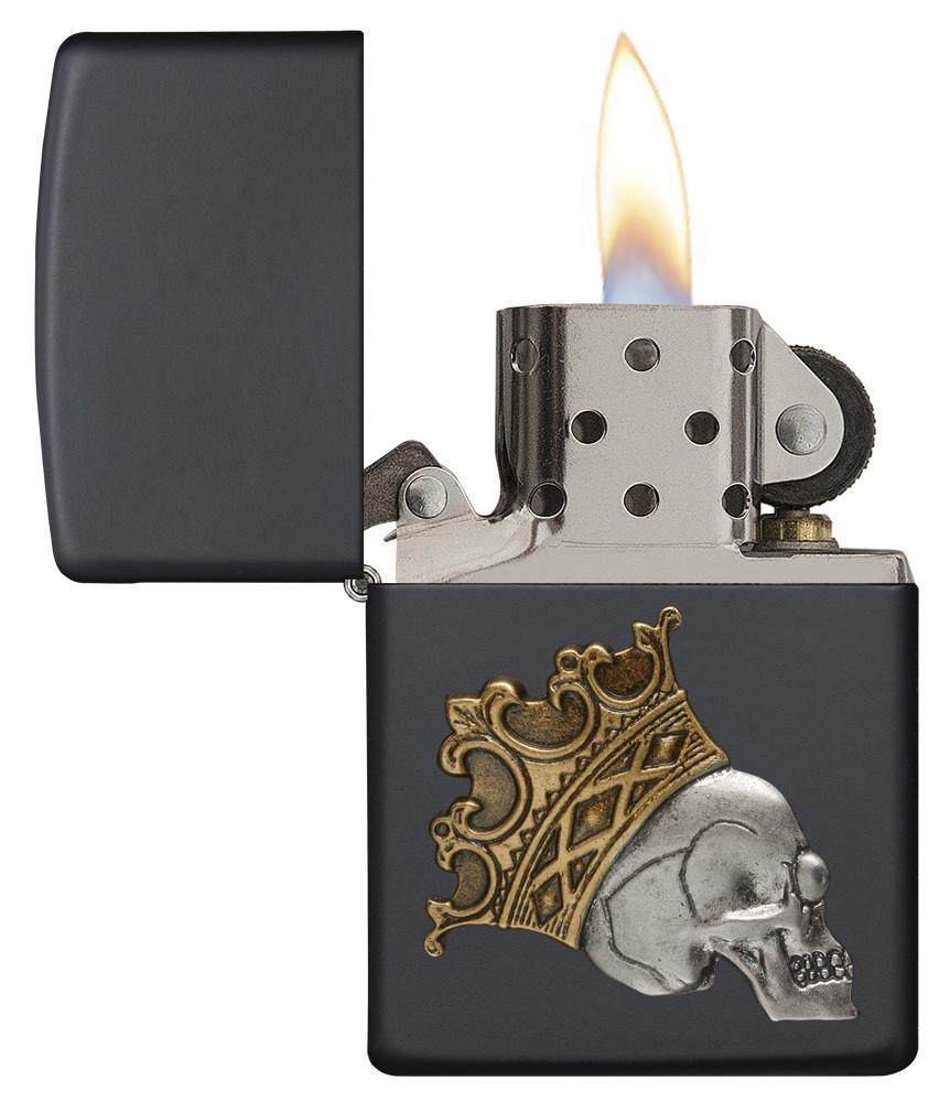 Zippo-King-Skull-Emblem-Black-Matte-29100-3