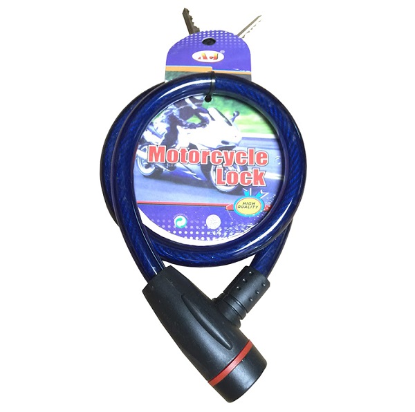 Khóa dây chống trộm lõi thép chuyên dụng cỡ nhỏ cho xe máy ô tô (Màu ngẫu nhiên)