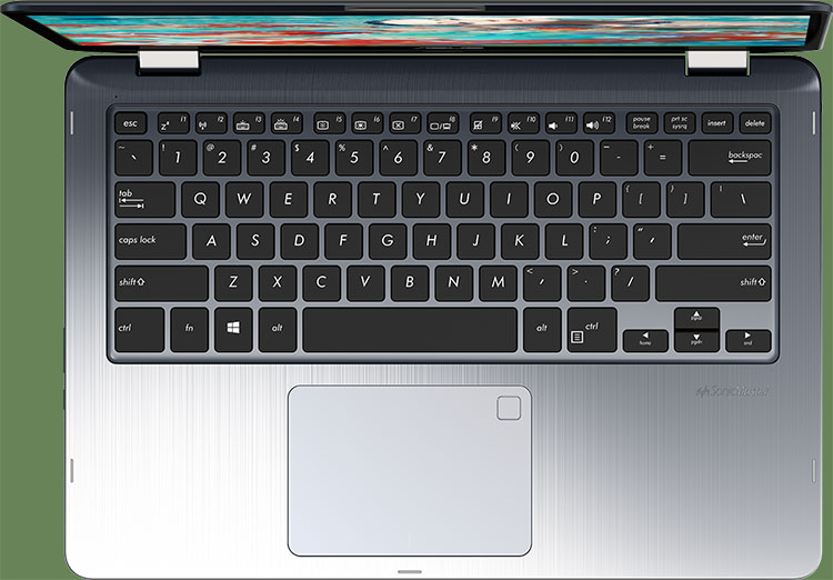 Laptop Asus VivoBook Flip 14 TP410UF-EC029T Core i5-8250U/Win10 (14 inch) - Grey - Hàng Chính Hãng